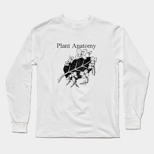 Plant Anatomy Vintage Minimalist Art Since Long Sleeve T-Shirt